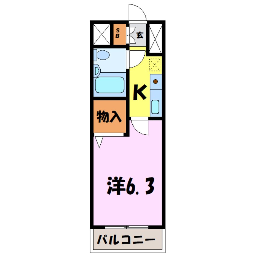 間取図 ポートステージ熊谷（熊谷市佐谷田）