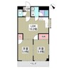 チップインハイツ（熊谷市万平町） 2LDKの間取り