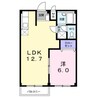 カズミハイツＢ（熊谷市村岡） 1LDKの間取り