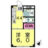 ラフォーレヒグチ 1Kの間取り