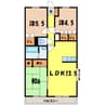 グランビュー21（熊谷市別府） 3LDKの間取り