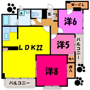 間取図 メゾン筑波嶺（熊谷市銀座）