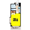 ラフェスタ熊谷（熊谷市石原） 1Kの間取り
