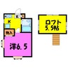 クレールＭ52（熊谷市本石） 1Kの間取り