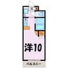Ｋ’ｓTOWER（熊谷市銀座） 1Rの間取り