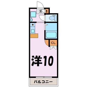 間取図 Ｋ’ｓTOWER（熊谷市銀座）