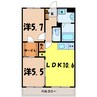 LUCE ルーチェ（深谷市上野台） 2LDKの間取り