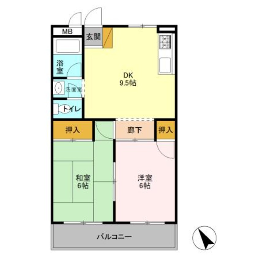 間取図 ラポール16（熊谷市拾六間）