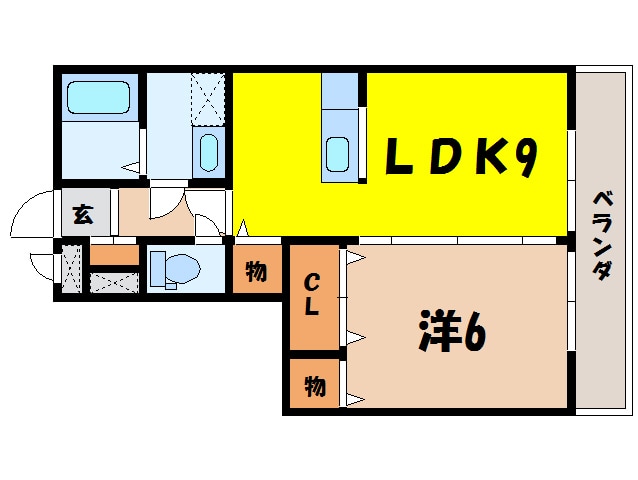 間取り図 クレール（熊谷市中央）