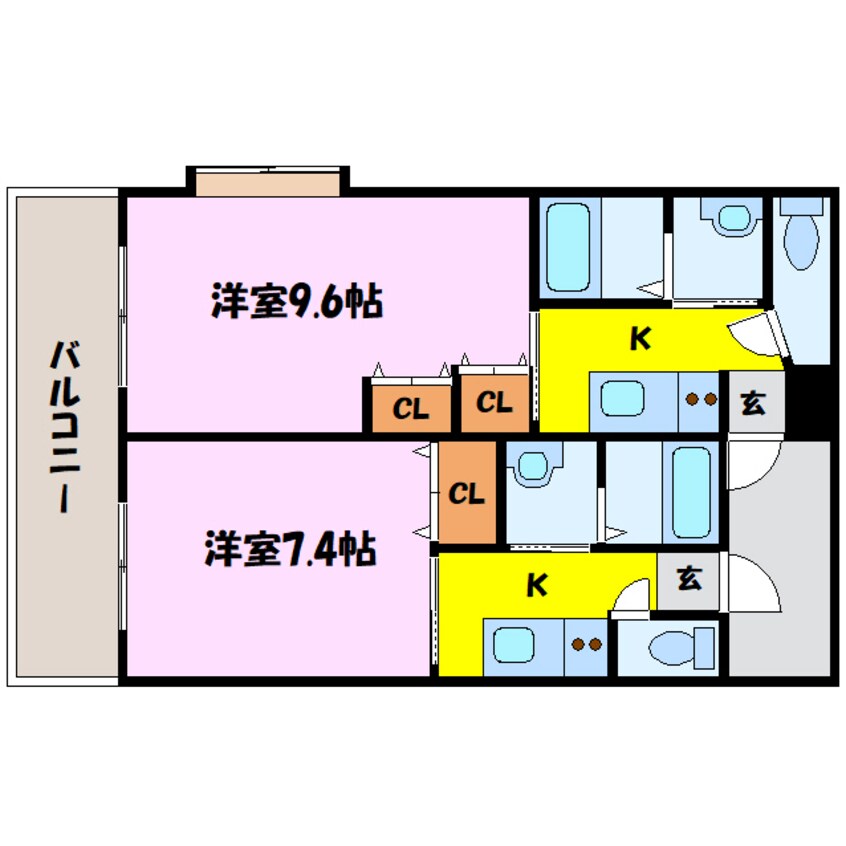 間取図 ミストラル（熊谷市万平町）