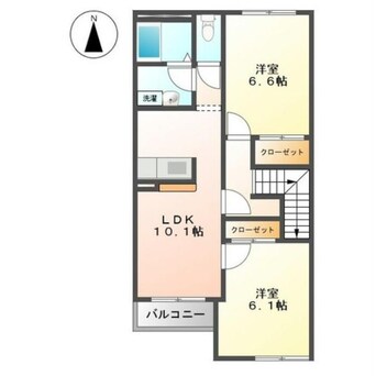 間取図 クレストール（深谷市永田）