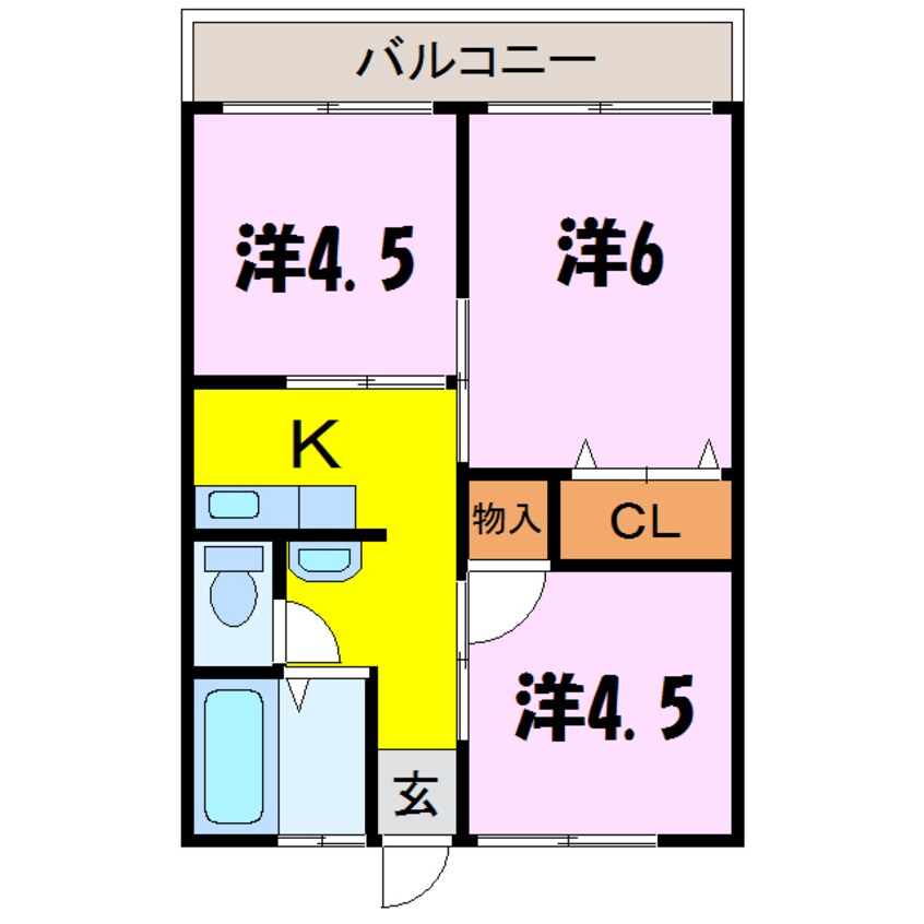 間取図 シティハイム野辺A