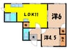センチュリーマンション21 2LDKの間取り