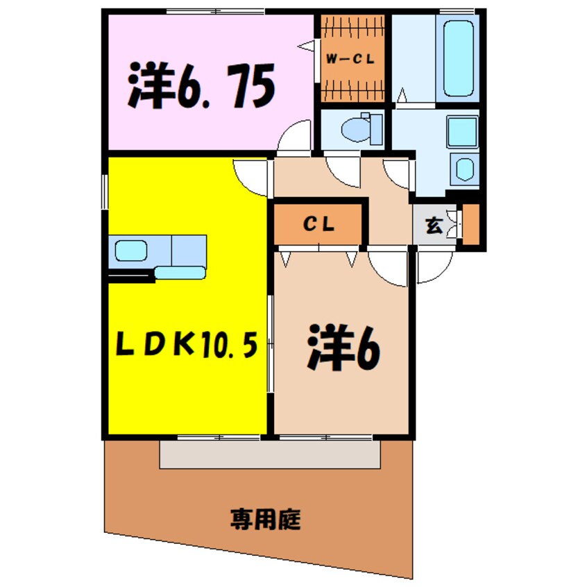 間取図 メゾンベール末広（熊谷市末広）700005811-1