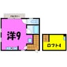 ヴィラ　ペティット 1Rの間取り