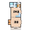 パークフロントＡ 1DKの間取り
