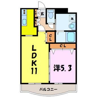 間取図 ポラリス（熊谷市新堀）