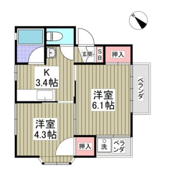 間取図 さくらハイム（熊谷市河原町）