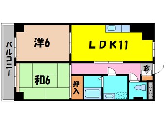 間取図 熊谷朝日ハイツ（熊谷市星川）