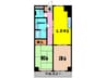熊谷朝日ハイツ（熊谷市星川） 2LDKの間取り