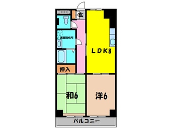 間取図 熊谷朝日ハイツ（熊谷市星川）