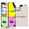 熊谷朝日ハイツ（熊谷市星川） 2LDKの間取り