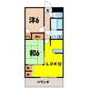 エクセレントピア（熊谷市銀座） 2LDKの間取り