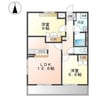 アシューレ（熊谷市籠原南） 2LDKの間取り