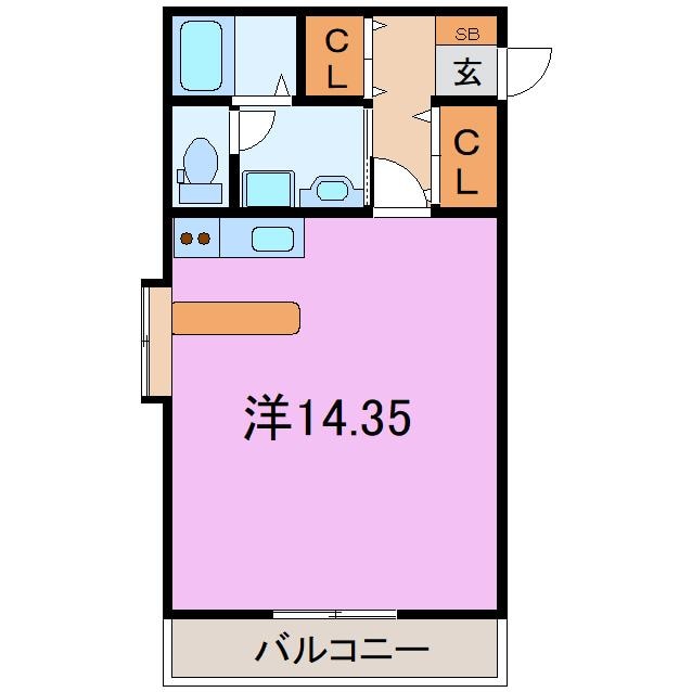 間取り図 アライバル（熊谷市万平町）
