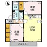 セントラルハイツA/B （熊谷市拾六間） 2LDKの間取り
