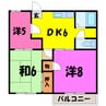 コーポ誠（深谷市上柴町東） 3DKの間取り