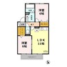 エクセレント（熊谷市妻沼東） 2LDKの間取り