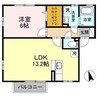 シャテーヌ（熊谷市高柳）101013447-1 1LDKの間取り