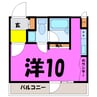 ハイツ橘（熊谷市万吉） 1Rの間取り