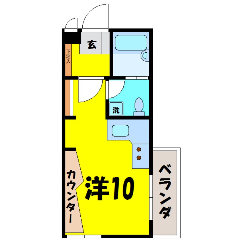 間取図 ハイツ橘