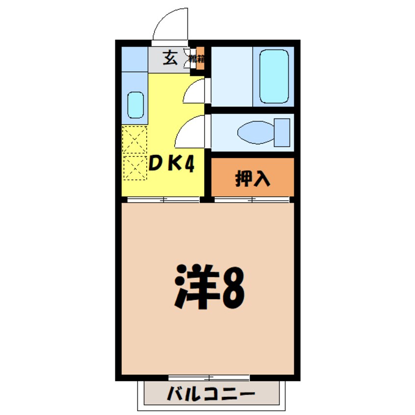 間取図 村岡ビューハイツ　(Ａ・Ｂ）棟