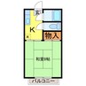 村岡ビューハイツ　(Ａ・Ｂ）棟 1Kの間取り