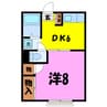 アライコーポA・B・C棟（熊谷市村岡） 1DKの間取り