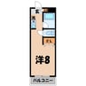 メゾンラベンダー15番館（熊谷市新堀） 1Rの間取り