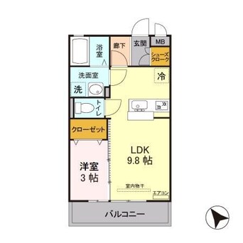 間取図 エスポワール（鴻巣市箕田）