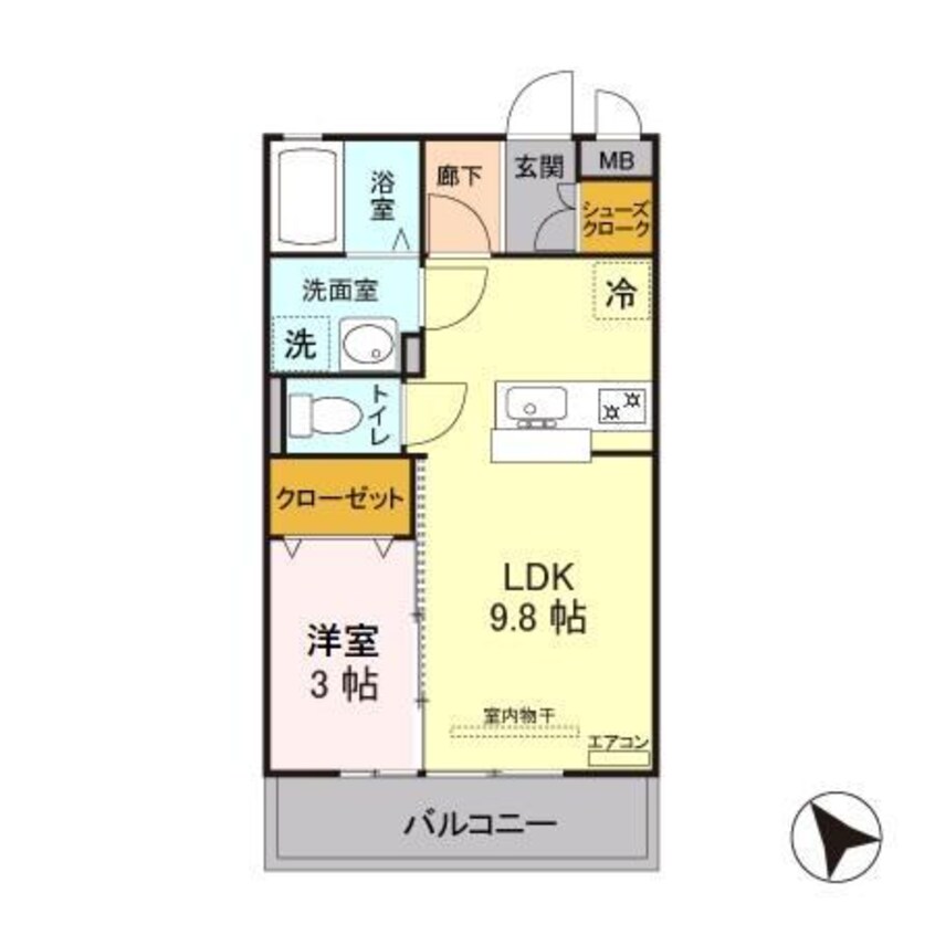 間取図 エスポワール（鴻巣市箕田）