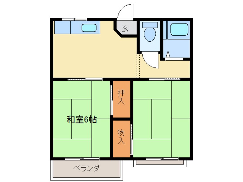 間取図 倉上ハイツ　