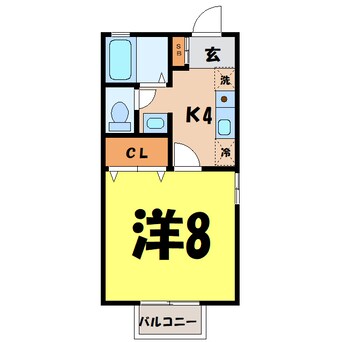 間取図 カサグランデ（深谷市西島）101000682-1