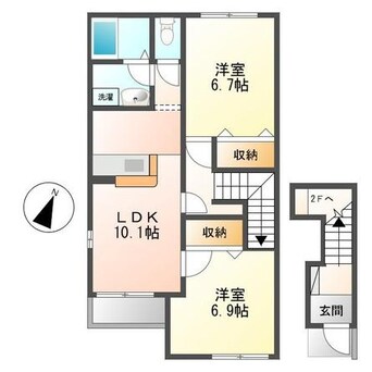 間取図 エルシオン（熊谷市妻沼）36-0377