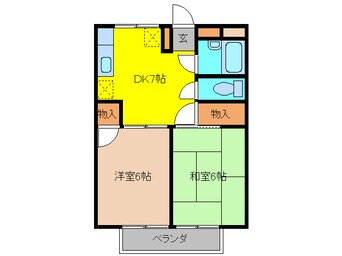 間取図 ヴィラ上里（児玉郡上里町大字長浜）