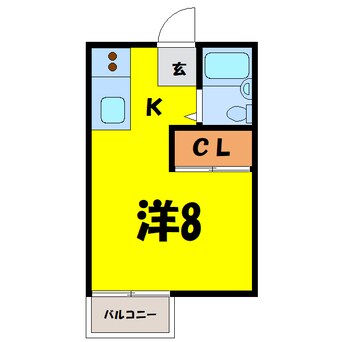 間取図 みどりコーポ（熊谷市村岡）