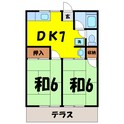 シティハイムコスモス（熊谷市村岡）の間取図