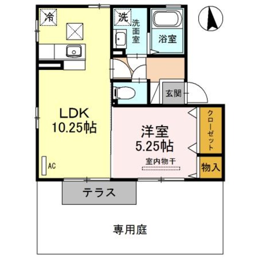 間取図 メゾンフラッシュⅡ（熊谷市箱田）