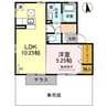 メゾンフラッシュⅡ（熊谷市箱田） 1LDKの間取り