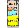 IVY　TERRACE（熊谷市戸出） 1LDKの間取り